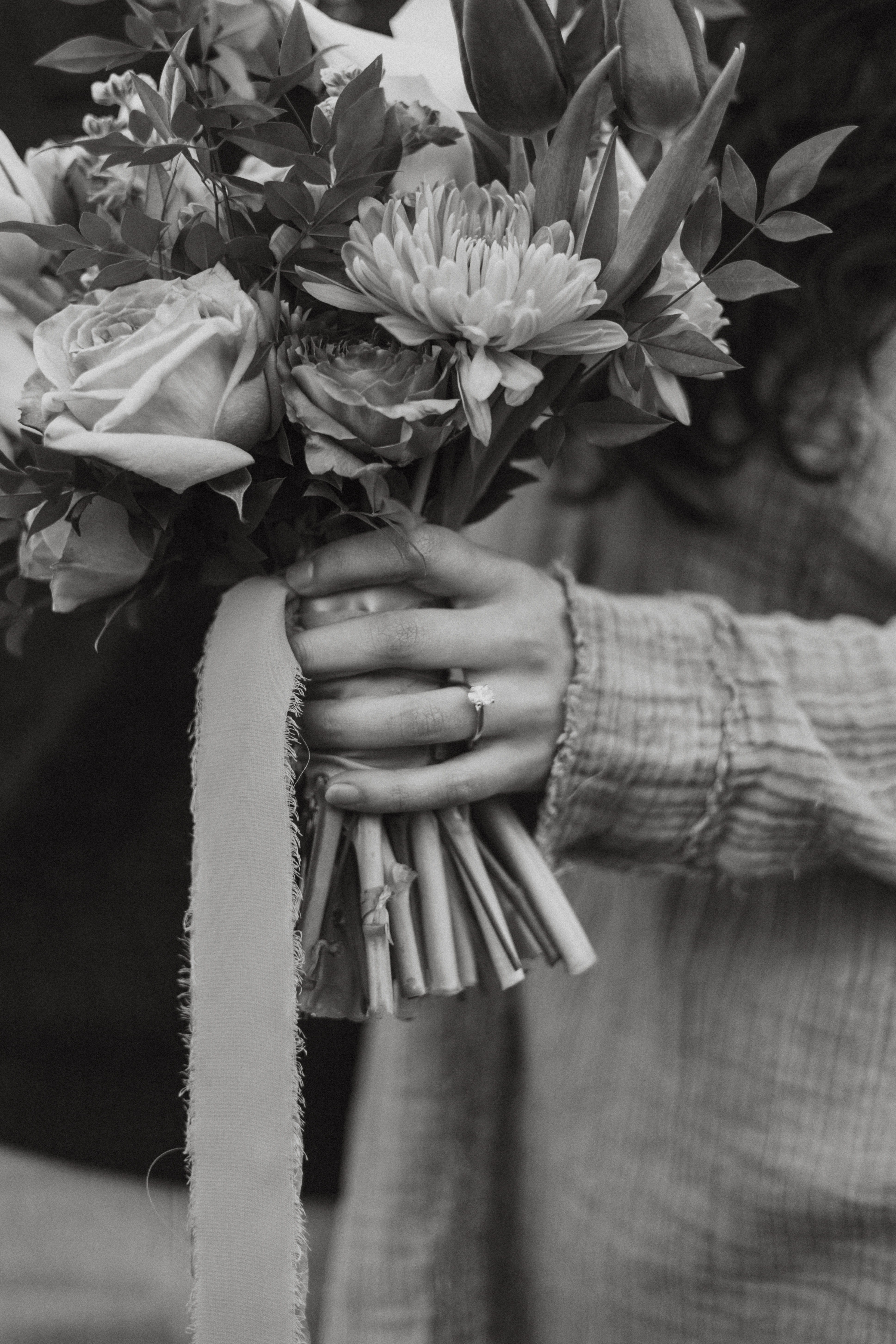 Engagement bouquet detail
