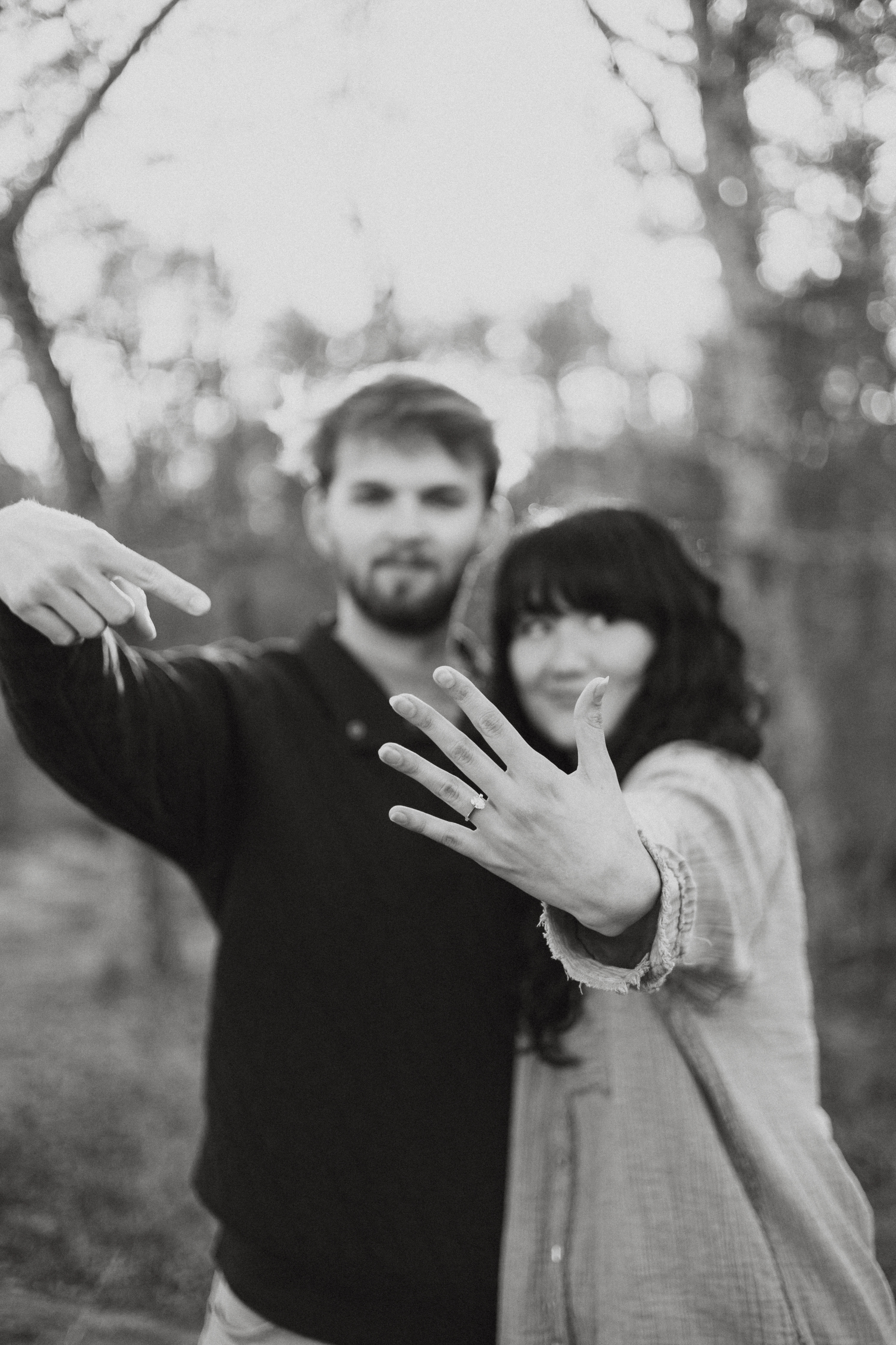 Showing off the ring