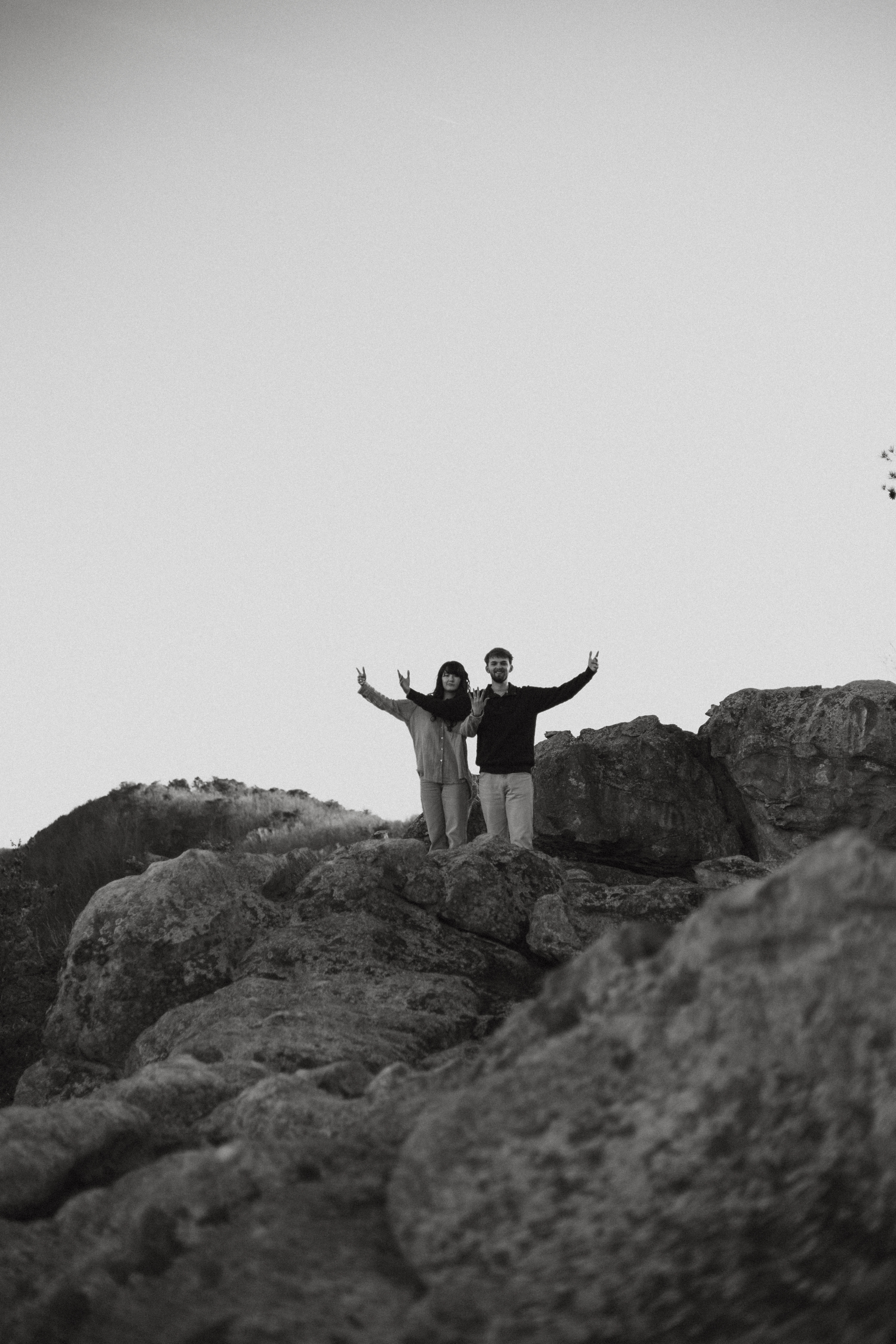 Abby and Jacob on the rocks