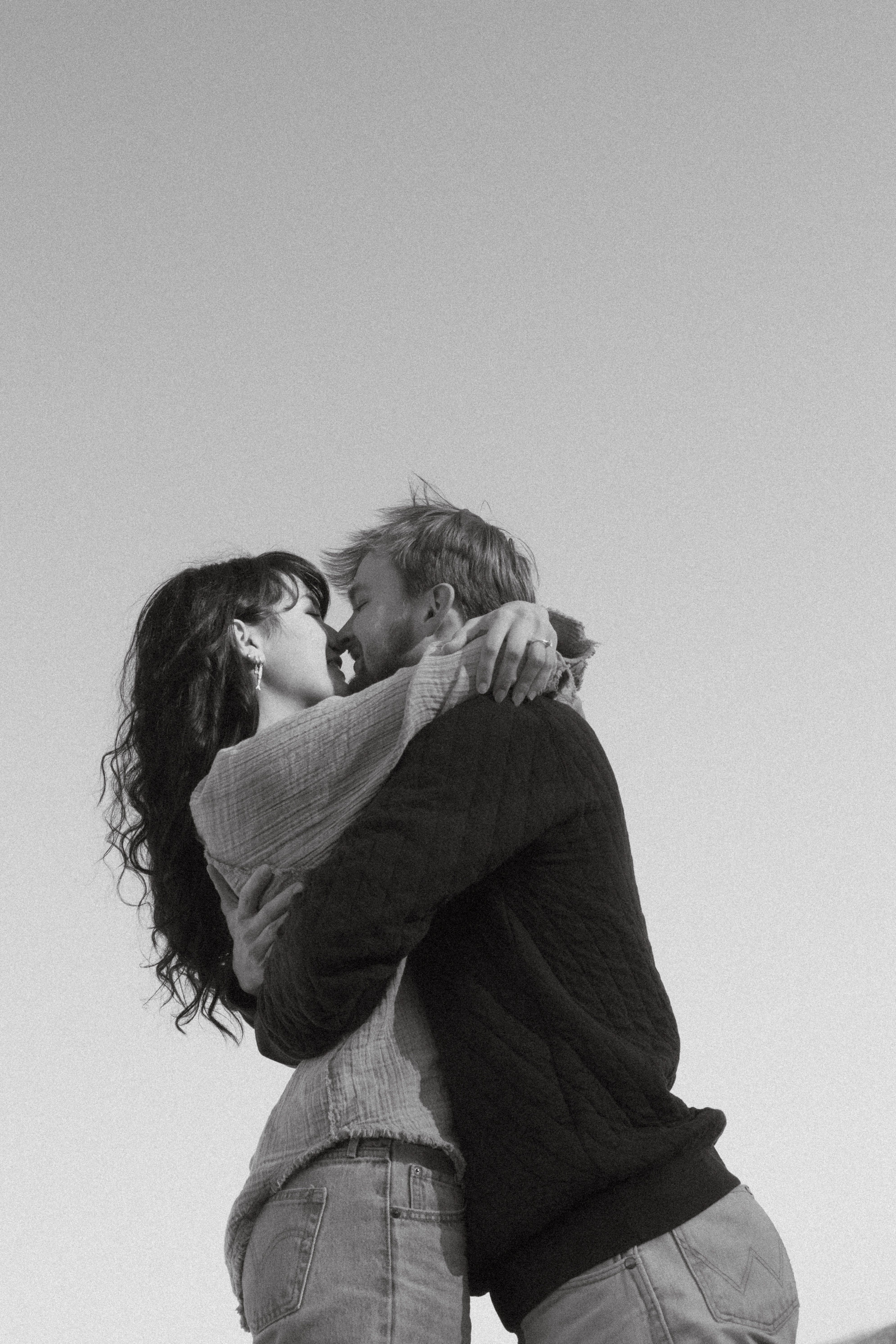 Kiss against the sky